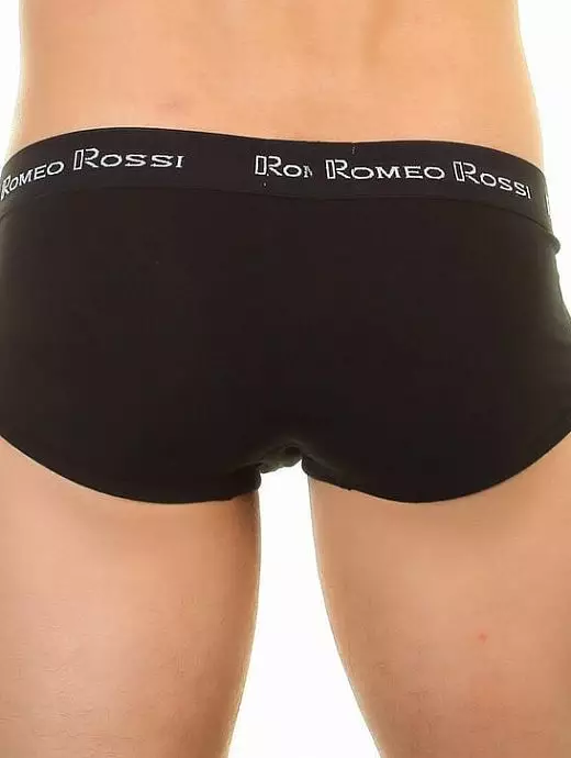 Однотонные хипсы на широкой резинке черного цвета Romeo Rossi RTRR366-102